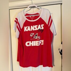 Torrid Red and White KC Chiefs Graphic Tee